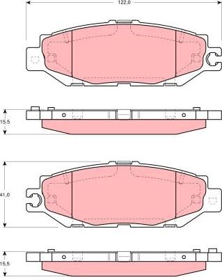 TRW GDB1240 - Kit pastiglie freno, Freno a disco autozon.pro