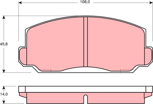 TRW GDB175 - Kit pastiglie freno, Freno a disco autozon.pro