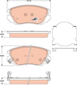 TRW GDB1782DT - Kit pastiglie freno, Freno a disco autozon.pro