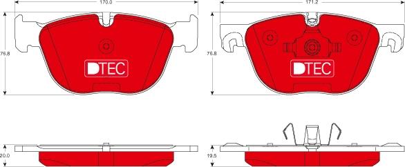 TRW GDB1726DTE - Kit pastiglie freno, Freno a disco autozon.pro