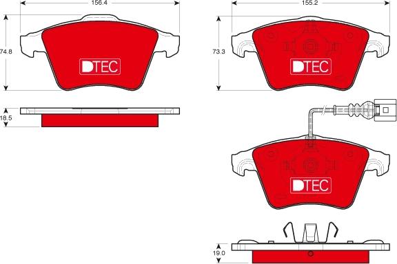 TRW GDB1721DTE - Kit pastiglie freno, Freno a disco autozon.pro