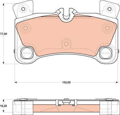 TRW GDB1775 - Kit pastiglie freno, Freno a disco autozon.pro