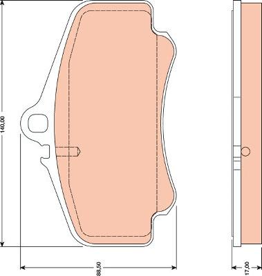 TRW GDB1777 - Kit pastiglie freno, Freno a disco autozon.pro