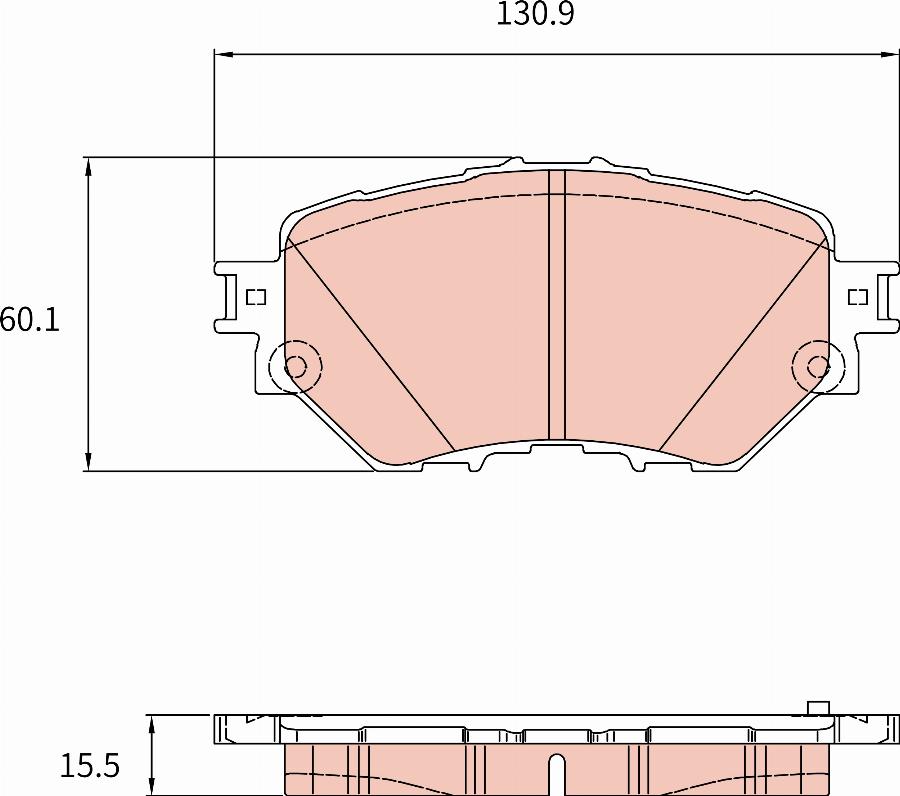 TRW GDB8960DT - Kit pastiglie freno, Freno a disco autozon.pro