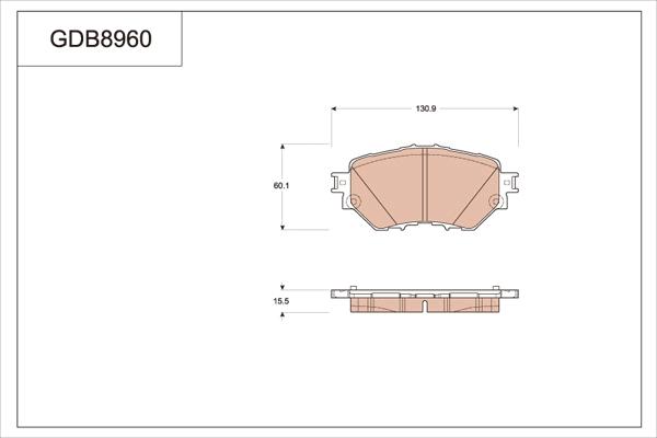 TRW GDB8960 - Kit pastiglie freno, Freno a disco autozon.pro