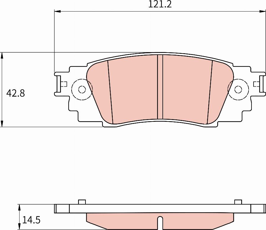 TRW GDB8968AT - Kit pastiglie freno, Freno a disco autozon.pro