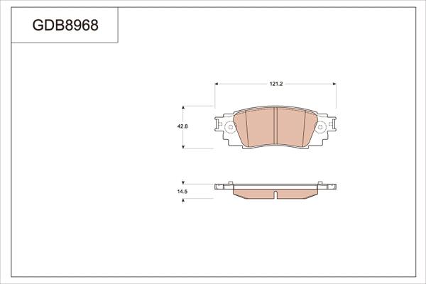 TRW GDB8968 - Kit pastiglie freno, Freno a disco autozon.pro