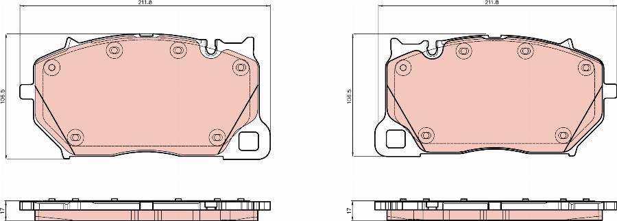 TRW GDB8438 - Kit pastiglie freno, Freno a disco autozon.pro