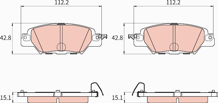 TRW GDB8090DT - Kit pastiglie freno, Freno a disco autozon.pro