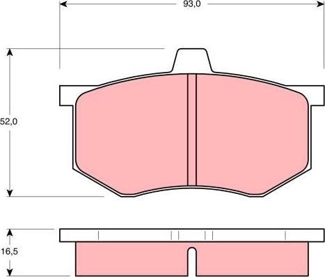 TRW GDB801 - Kit pastiglie freno, Freno a disco autozon.pro