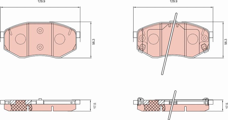 TRW GDB8145DT - Kit pastiglie freno, Freno a disco autozon.pro