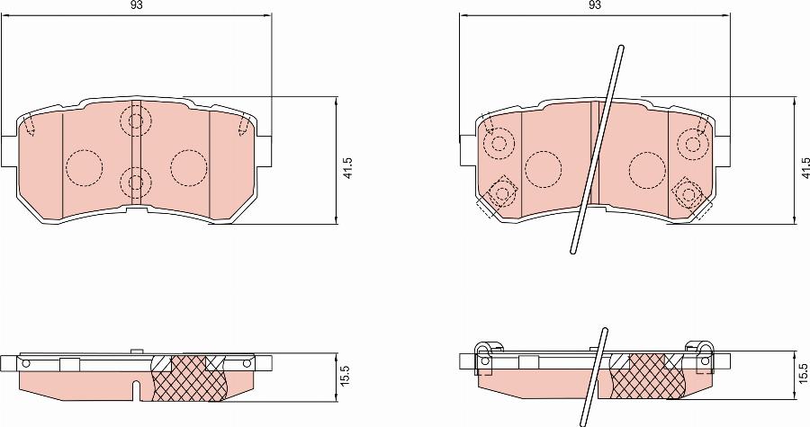 TRW GDB8146 - Kit pastiglie freno, Freno a disco autozon.pro