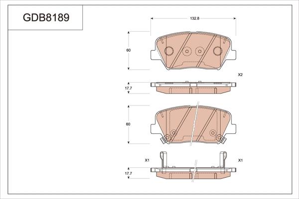 TRW GDB8189 - Kit pastiglie freno, Freno a disco autozon.pro