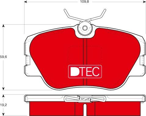 TRW GDB818DTE - Kit pastiglie freno, Freno a disco autozon.pro