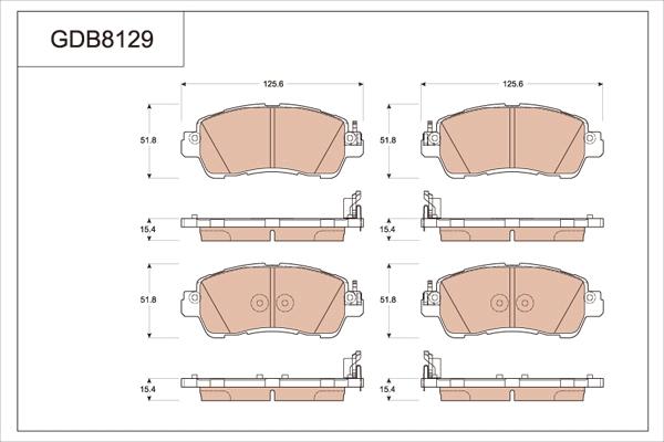 TRW GDB8129 - Kit pastiglie freno, Freno a disco autozon.pro