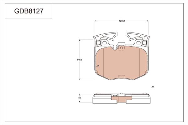 TRW GDB8127 - Kit pastiglie freno, Freno a disco autozon.pro