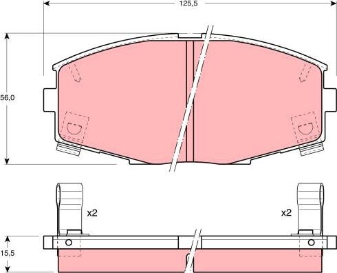 TRW GDB880 - Kit pastiglie freno, Freno a disco autozon.pro