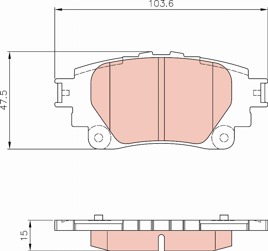 TRW GDB8303AT - Kit pastiglie freno, Freno a disco autozon.pro