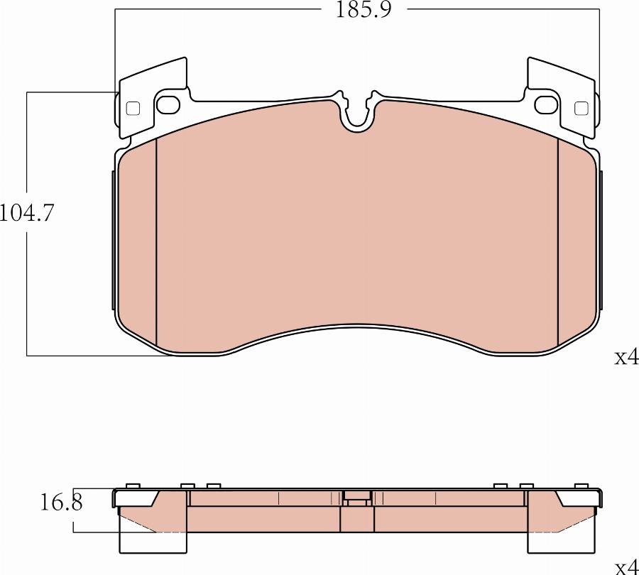 TRW GDB8312 - Kit pastiglie freno, Freno a disco autozon.pro