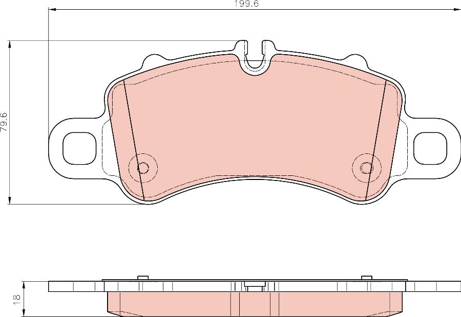 TRW GDB8296 - Kit pastiglie freno, Freno a disco autozon.pro