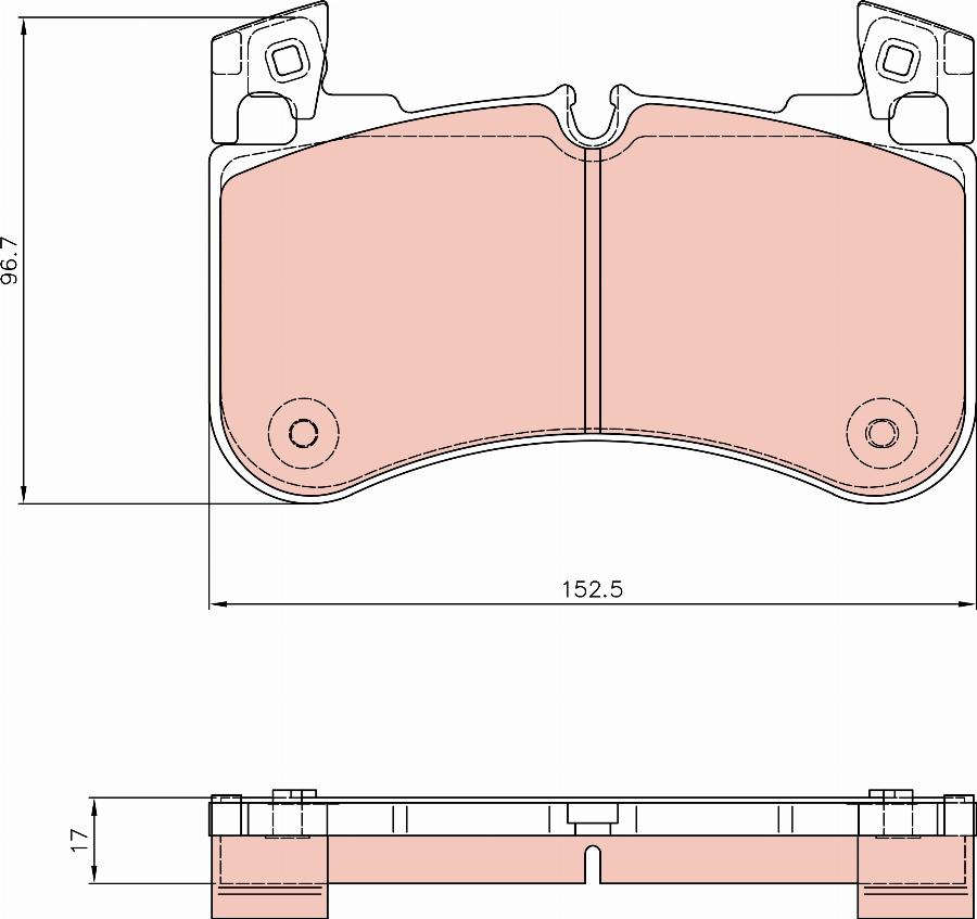 TRW GDB8256 - Kit pastiglie freno, Freno a disco autozon.pro