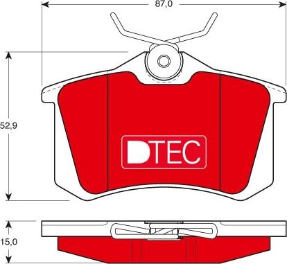 TRW GDB823DTE - Kit pastiglie freno, Freno a disco autozon.pro