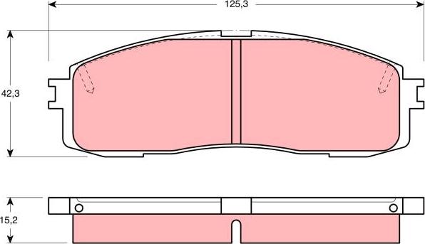 TRW GDB872 - Kit pastiglie freno, Freno a disco autozon.pro