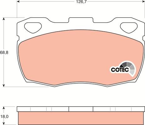 TRW GDB395 - Kit pastiglie freno, Freno a disco autozon.pro