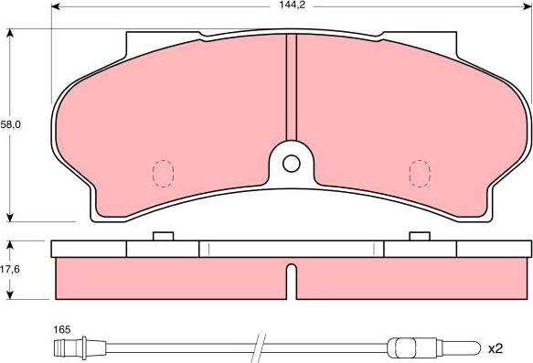 TRW GDB397 - Kit pastiglie freno, Freno a disco autozon.pro