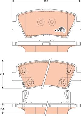 TRW GDB3494AT - Kit pastiglie freno, Freno a disco autozon.pro