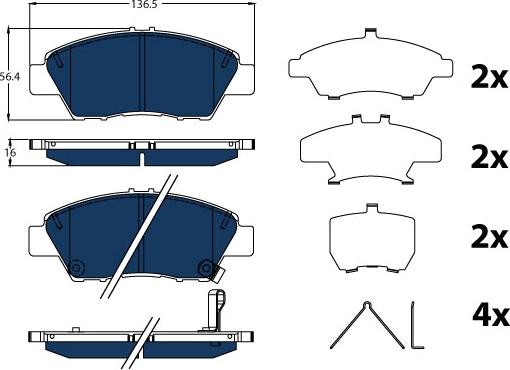 TRW GDB3493BTE - Kit pastiglie freno, Freno a disco autozon.pro