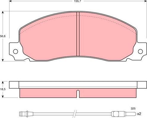 TRW GDB344 - Kit pastiglie freno, Freno a disco autozon.pro