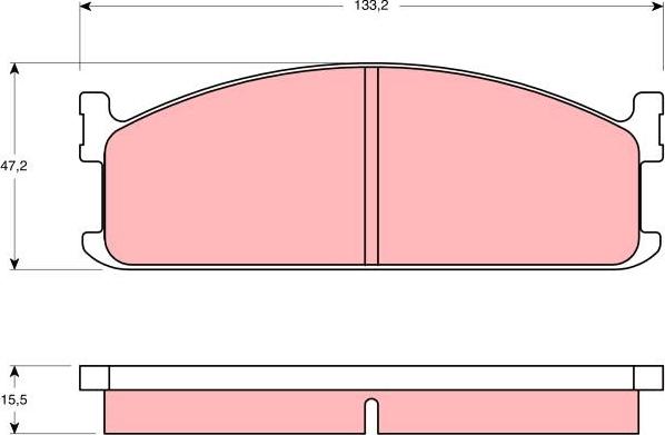 TRW GDB345 - Kit pastiglie freno, Freno a disco autozon.pro