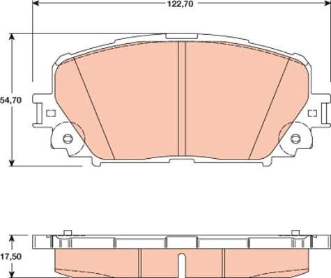 TRW GDB3460 - Kit pastiglie freno, Freno a disco autozon.pro