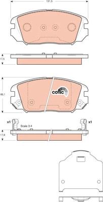 TRW GDB3409 - Kit pastiglie freno, Freno a disco autozon.pro