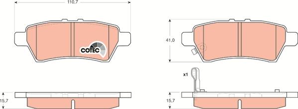 TRW GDB3405DT - Kit pastiglie freno, Freno a disco autozon.pro