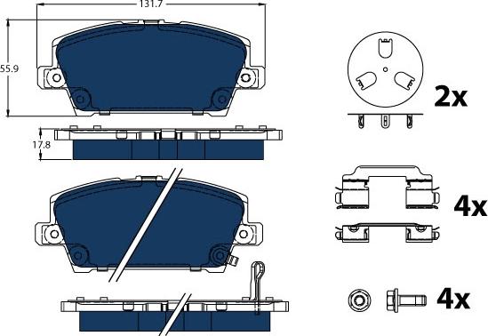 TRW GDB3407BTE - Kit pastiglie freno, Freno a disco autozon.pro