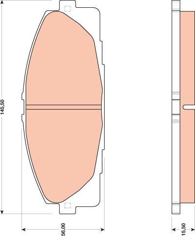 TRW GDB3485 - Kit pastiglie freno, Freno a disco autozon.pro