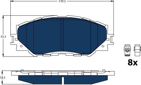 TRW GDB3425BTE - Kit pastiglie freno, Freno a disco autozon.pro