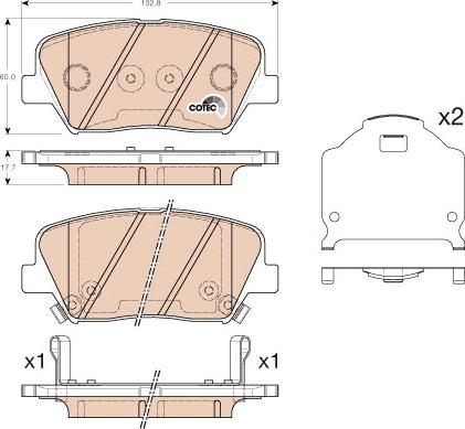 TRW GDB3549AT - Kit pastiglie freno, Freno a disco autozon.pro