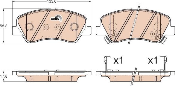 TRW GDB3548AT - Kit pastiglie freno, Freno a disco autozon.pro