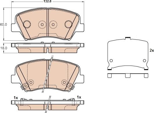 TRW GDB3552 - Kit pastiglie freno, Freno a disco autozon.pro