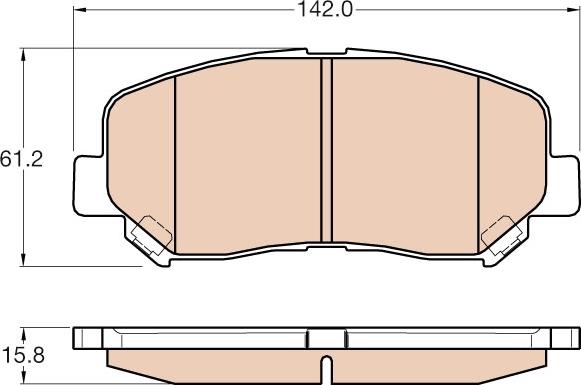 TRW GDB3562 - Kit pastiglie freno, Freno a disco autozon.pro