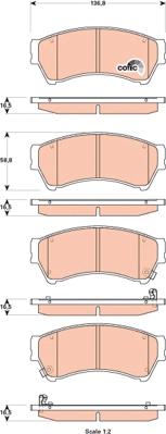 TRW GDB3501DT - Kit pastiglie freno, Freno a disco autozon.pro