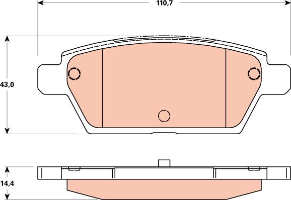 Ruville D11618272 - Kit pastiglie freno, Freno a disco autozon.pro