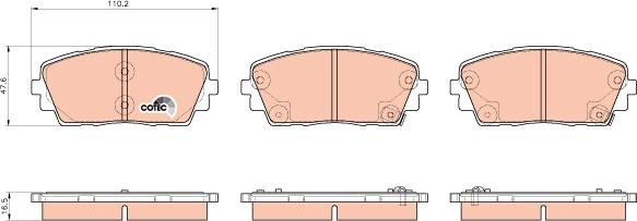 TRW GDB3535 - Kit pastiglie freno, Freno a disco autozon.pro