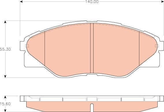 TRW GDB3532 - Kit pastiglie freno, Freno a disco autozon.pro