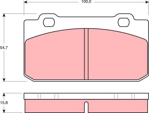 TRW GDB353 - Kit pastiglie freno, Freno a disco autozon.pro