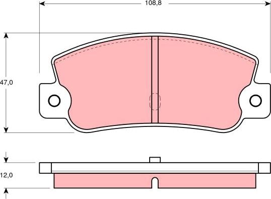 TRW GDB360 - Kit pastiglie freno, Freno a disco autozon.pro