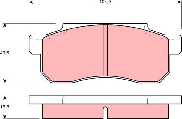 TRW GDB361 - Kit pastiglie freno, Freno a disco autozon.pro